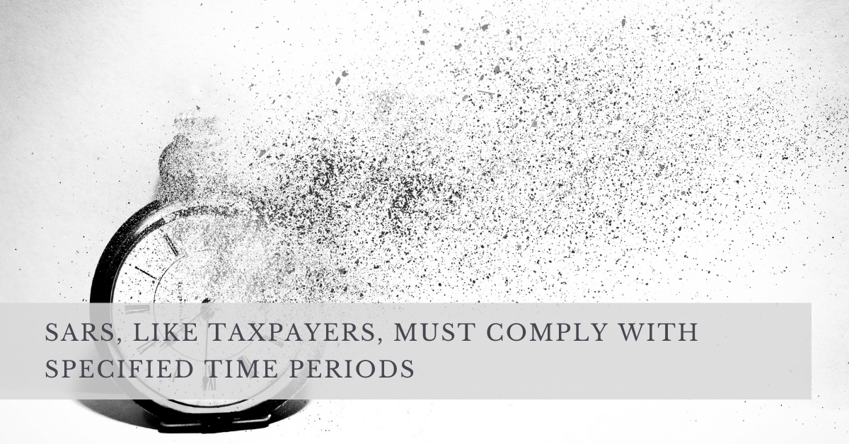 Time Sars What Happens When SARS Doesn't Comply with Time Periods
