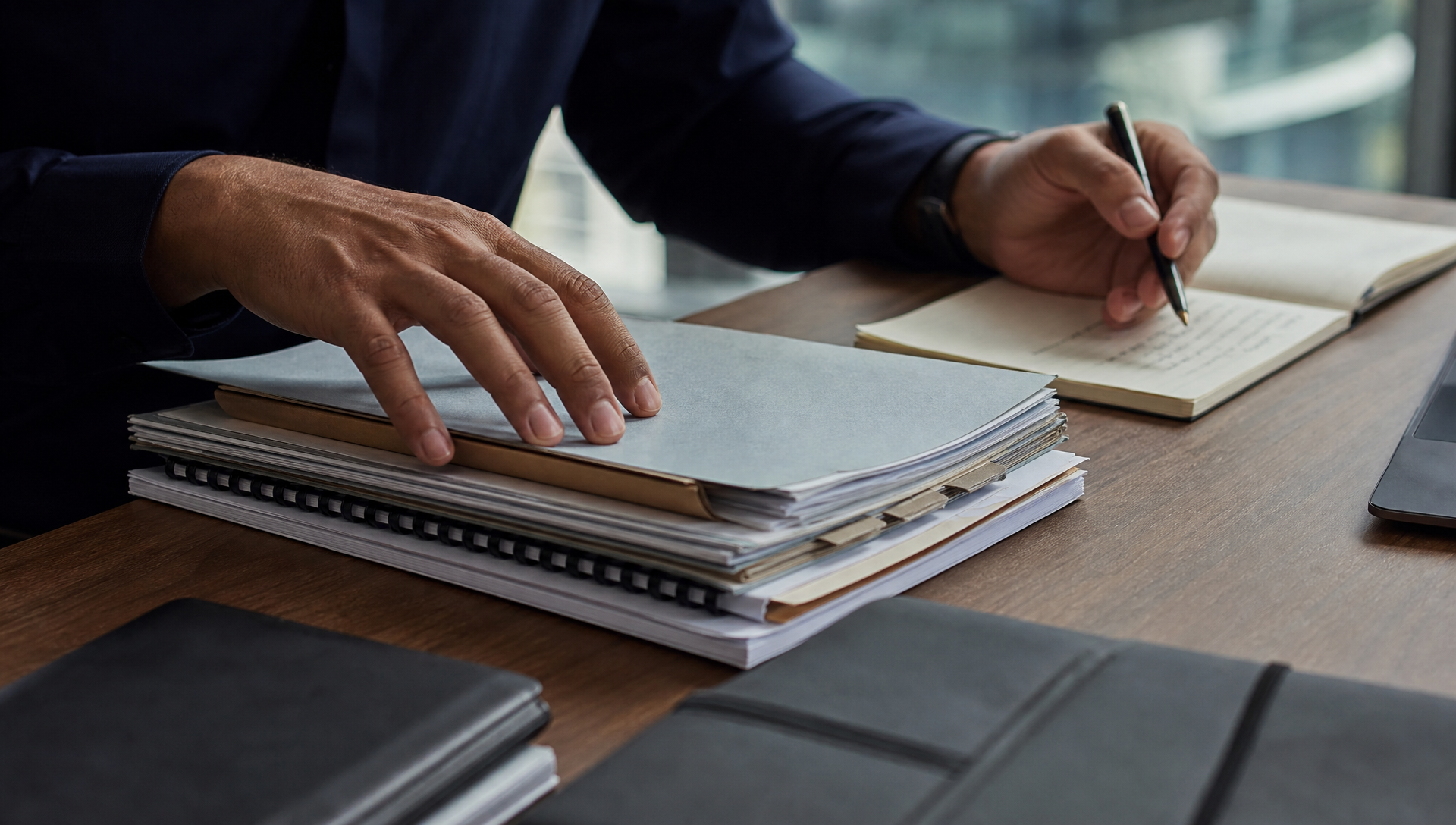 Detailed tax records and supporting disclosure material prepared for review.