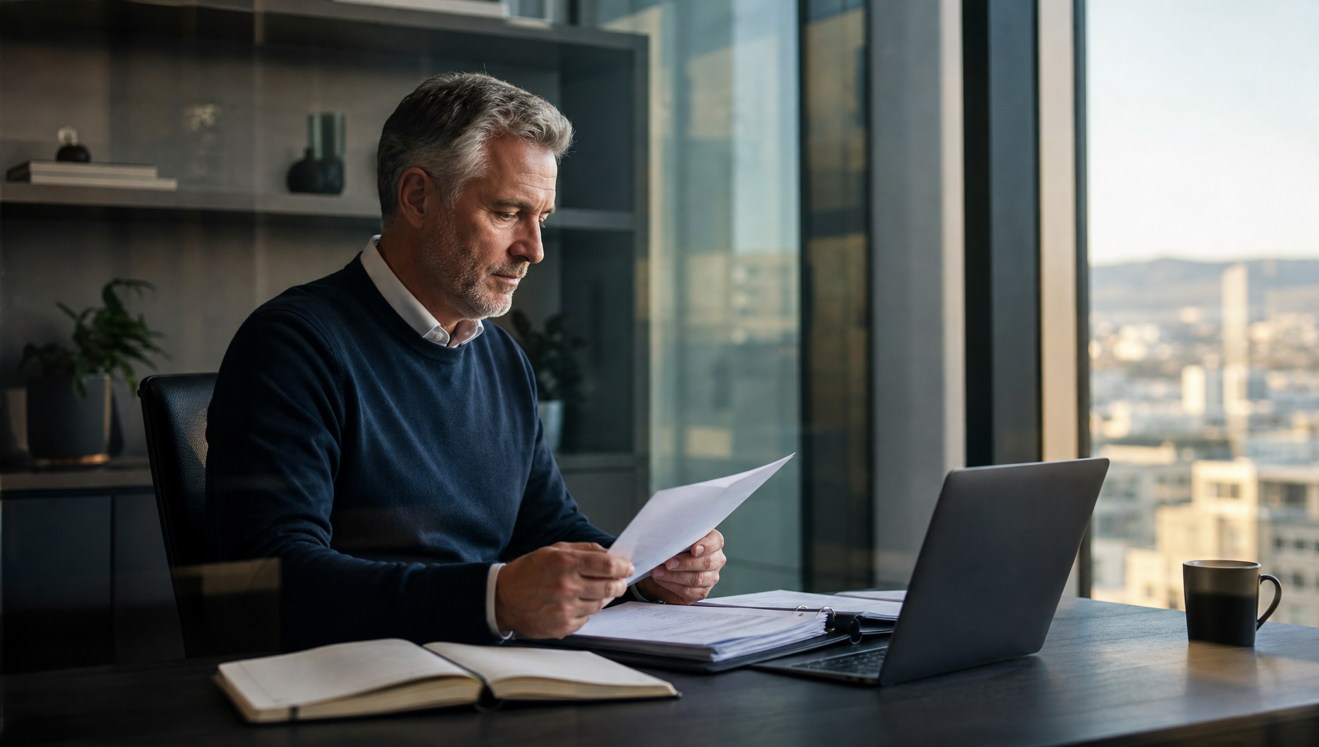 Senior tax specialist considering a serious SARS matter in a premium corporate environment.